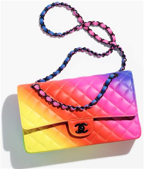 chanel rainbow bag